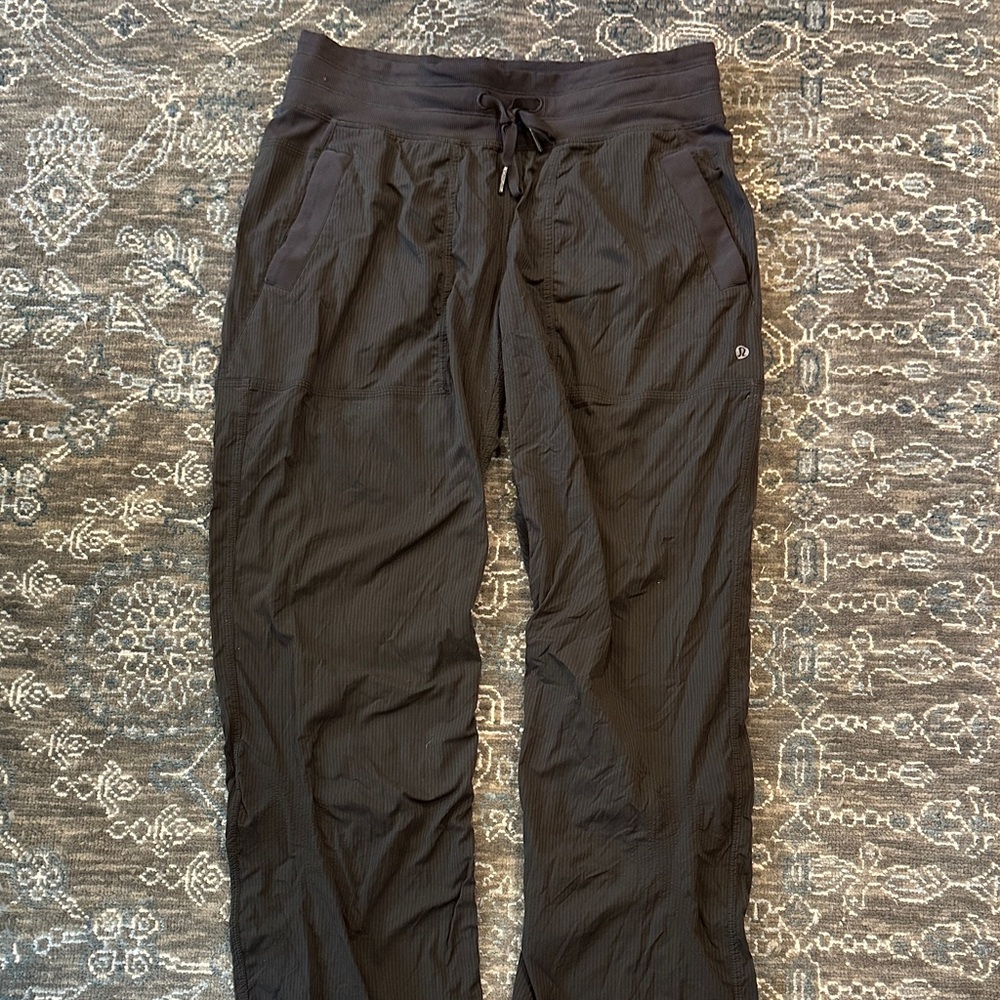 Lululemon Grey Striped Athletic Pants